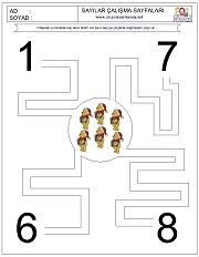 okul öncesi çizgi çalışma sayfaları